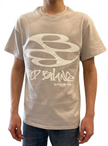 T-SHIRT - Bad Balance (полный белый круг) бежевый